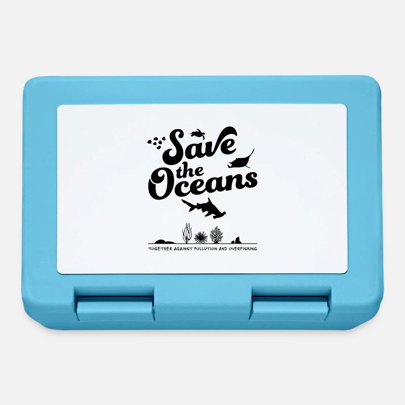 Save the Oceans - Lunchbox - sapphire blue