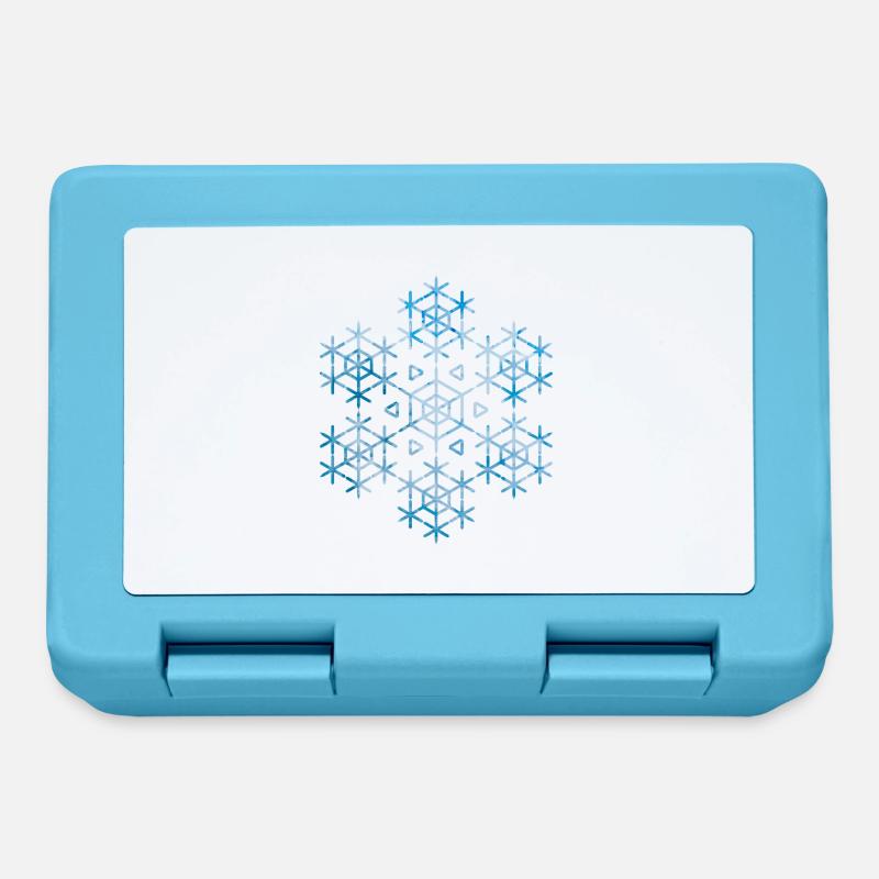 flocon de neige - Boîte à goûter - bleu saphir