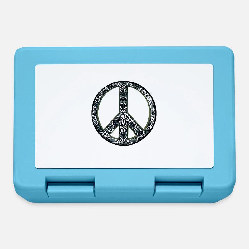 Peace - Lunchbox - sapphire blue