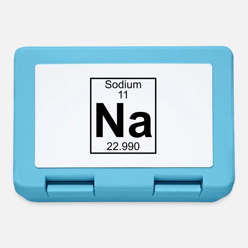 Periodic table element 11 - Na (sodium) - BIG - Boîte à goûter - bleu saphir