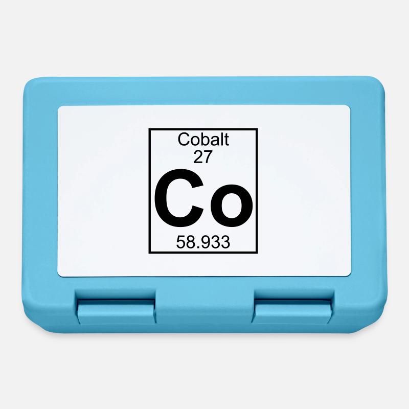 Cobalt (Co) (element 27) - Lunchbox - sapphire blue