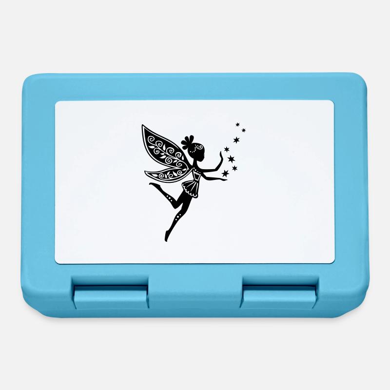 fairy, pixie, Elf, star, magic, witchcraft, summer - Lunchbox - sapphire blue