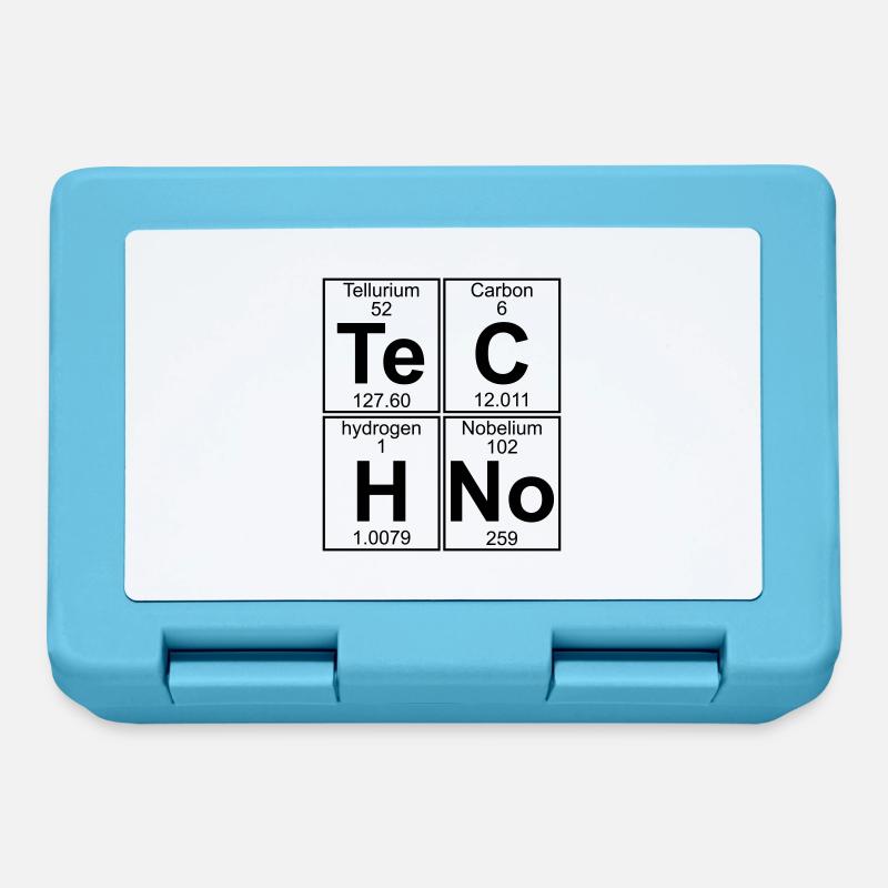 Te-C-H-No (techno) - Brotdose - Saphirblau