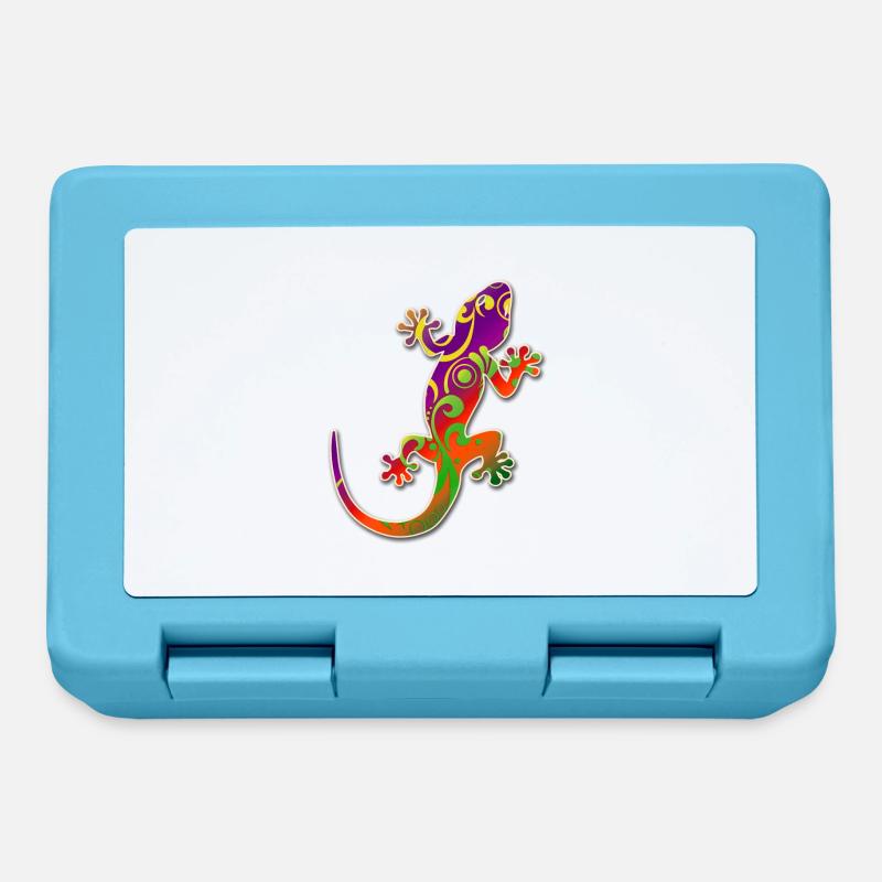 Gecko - Slizzer - Salamandre - - Boîte à goûter - bleu saphir