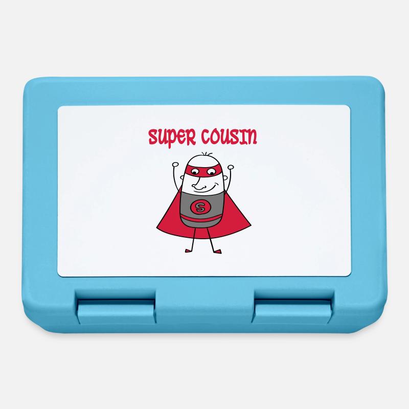 Super cousin - Boîte à goûter - bleu saphir