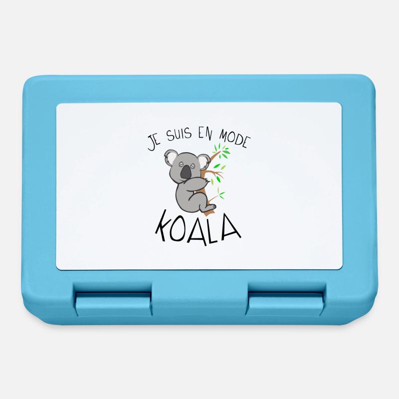 koala citation en mode dort dormir humour - Boîte à goûter - bleu saphir