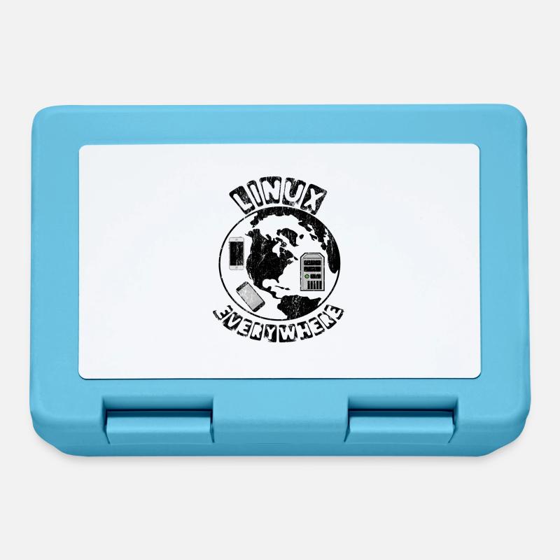 Linux is everywhere! - Lunchbox - sapphire blue