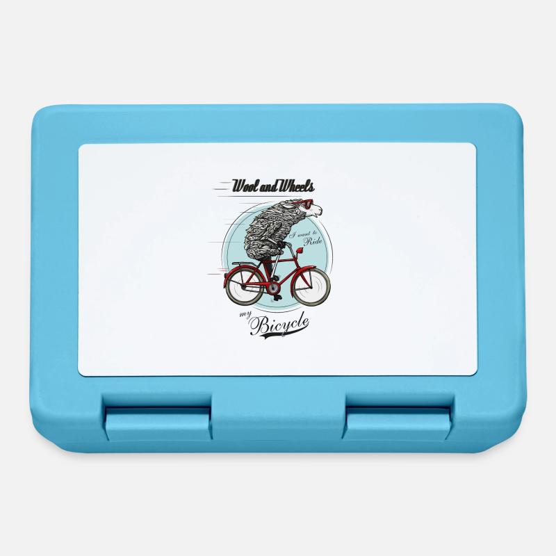 Wool and Wheels - Brotdose - Saphirblau