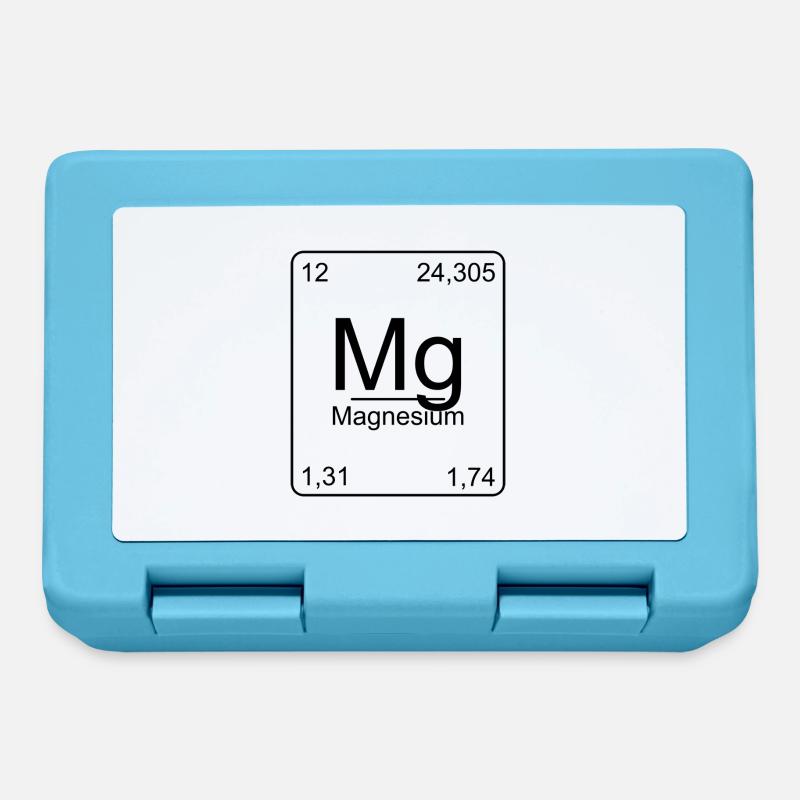 Magnesium, Periodic Table, Chemistry, Physics, Element - Lunchbox - sapphire blue