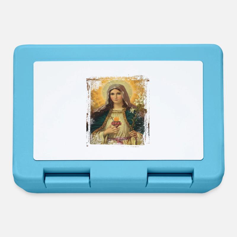 Jésus Marie Sainte Marie - Boîte à goûter - bleu saphir