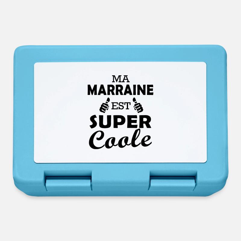ma marraine est cool - Boîte à goûter - bleu saphir