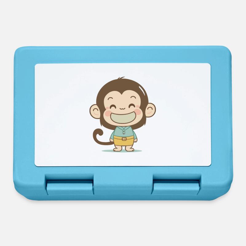 Monkey - Lunchbox - sapphire blue
