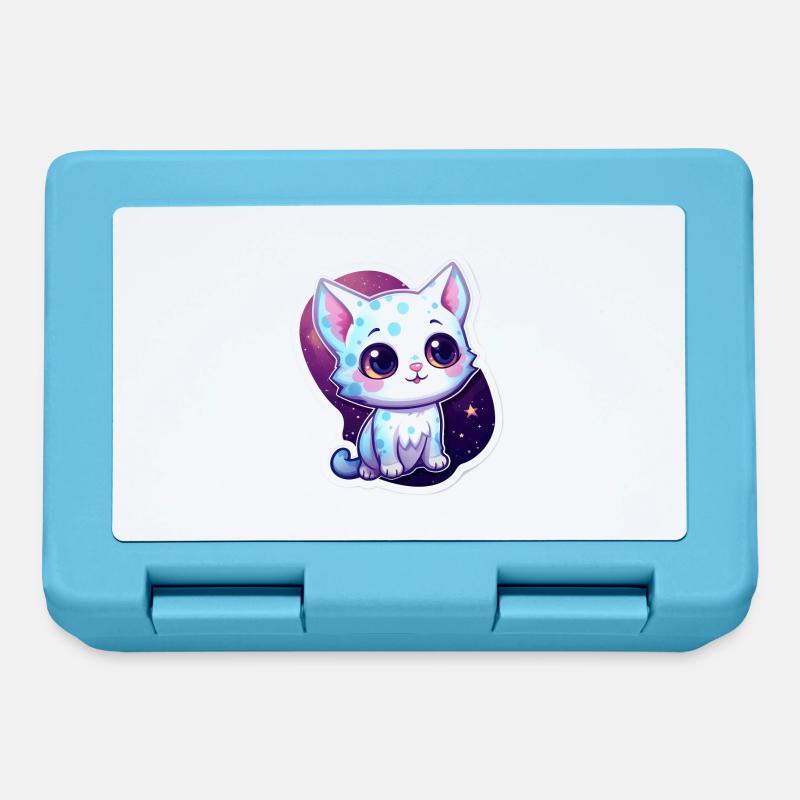 « Purrrfect Space Dreams » - Boîte à goûter - bleu saphir