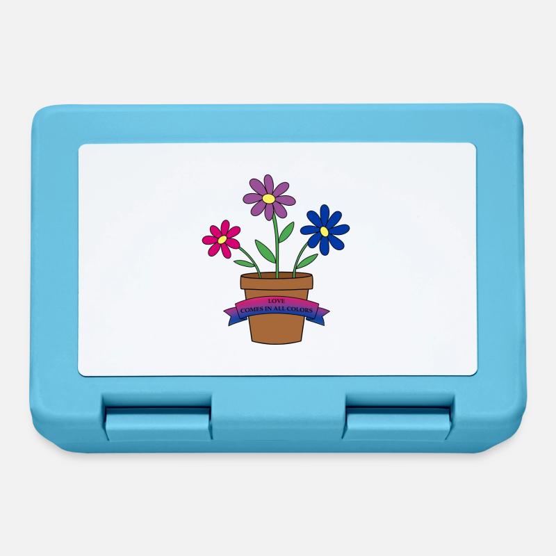 bisexual flowers - Brotdose - Saphirblau