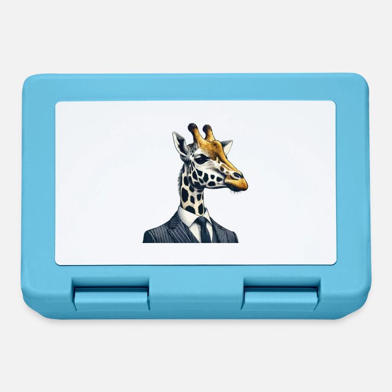 Giraffe - Brotdose - Saphirblau