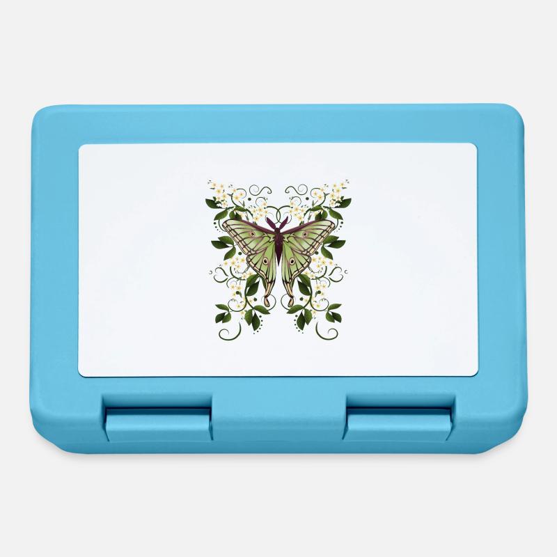 papillon papillon papillon papillon - Boîte à goûter - bleu saphir