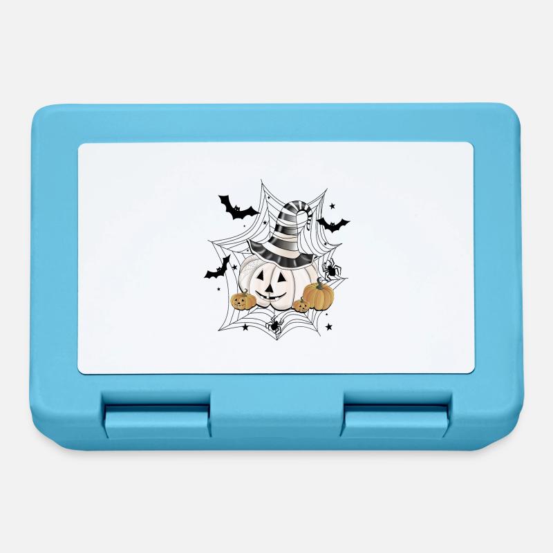 Pumpkin with witch hat - Lunchbox - sapphire blue