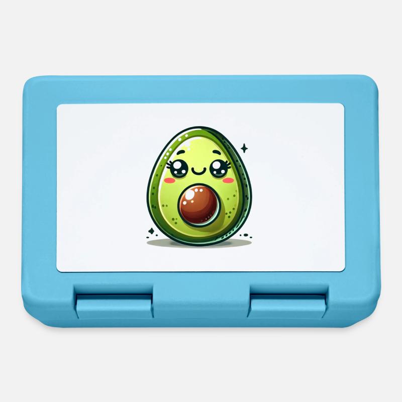 Avocado Comic - Brotdose - Saphirblau