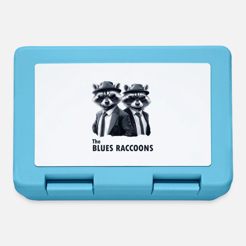 Les ratons laveurs bleus 3 - Boîte à goûter - bleu saphir