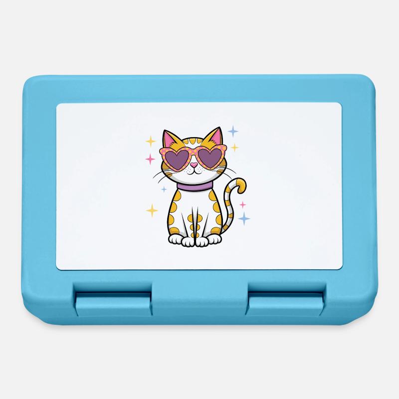 Étincelle de chat - Boîte à goûter - bleu saphir
