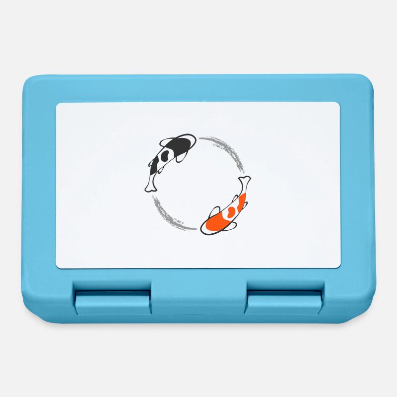 Poisson Koi - Boîte à goûter - bleu saphir