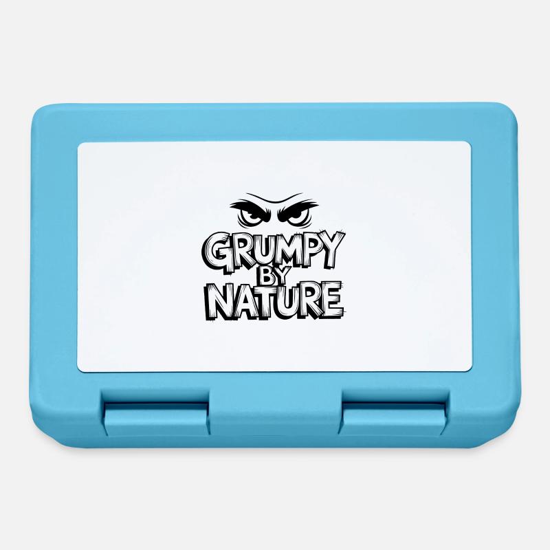 Grumpy and bad-tempered - Lunchbox - sapphire blue