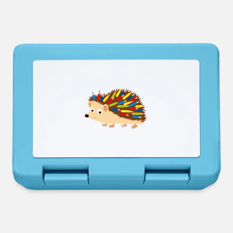 Igel Buntstift - Brotdose - Saphirblau