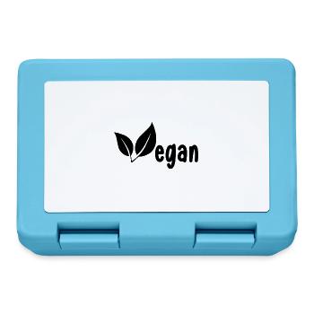 Vegan Plant Based Gesundheit Heilung Detox - Brotdose - Saphirblau - Vorne