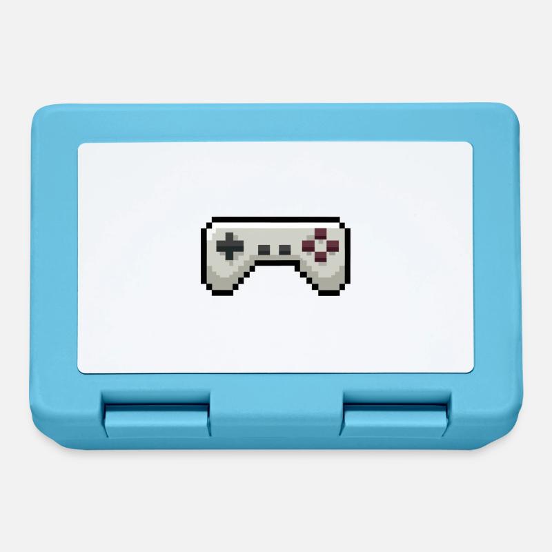 Pixelart Game Controller Gaming - Lunchbox - sapphire blue