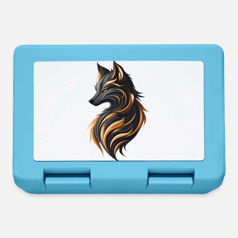 Fire Fox - Lunchbox - sapphire blue