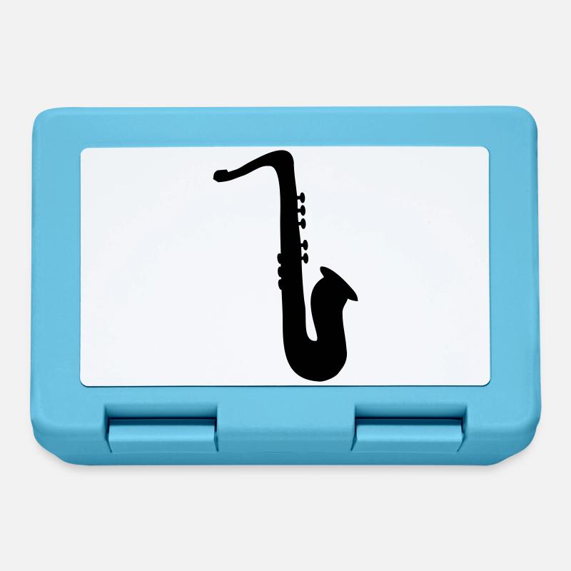 saxophone - Brotdose - Saphirblau