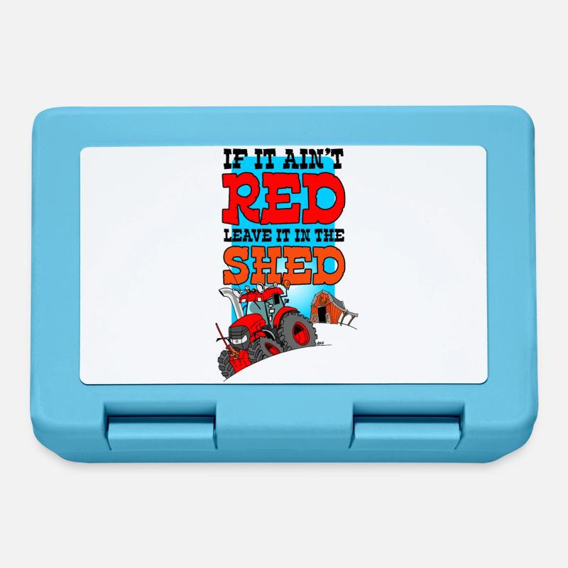If it does not leave it leave it in the shed - Lunchbox - sapphire blue