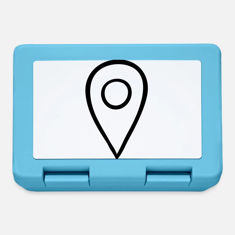 Map spot logo - Lunchbox - sapphire blue