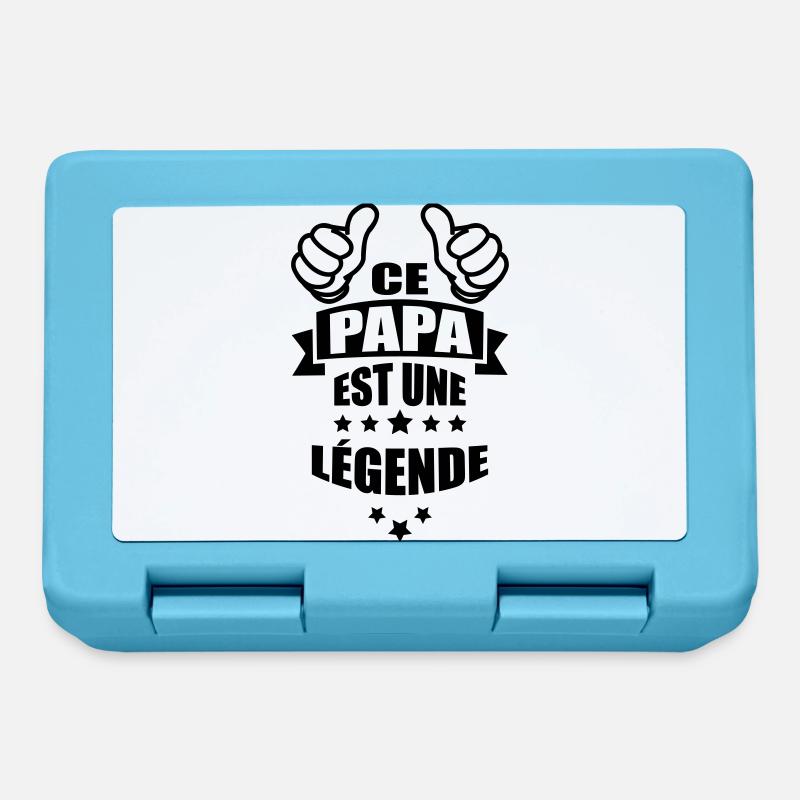 ce papa est une légende - Boîte à goûter - bleu saphir