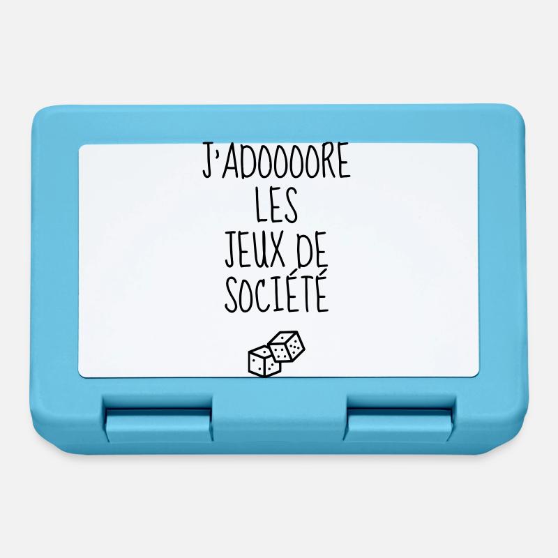 jeu de société / joueur / jouer / geek - Boîte à goûter - bleu saphir