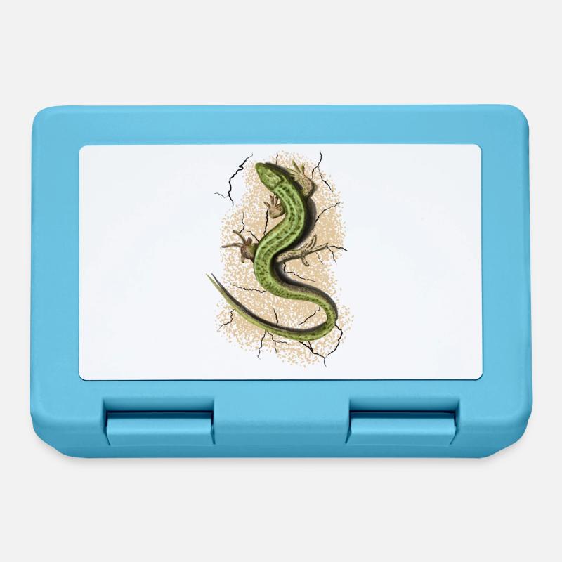 Lizard - Lunchbox - sapphire blue