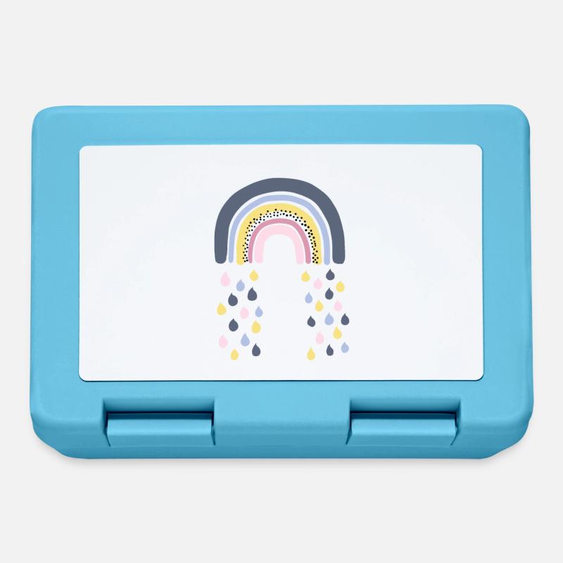 Regenbogen - Brotdose - Saphirblau