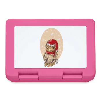 Christmas bird sparrow - Lunchbox - pink - Front