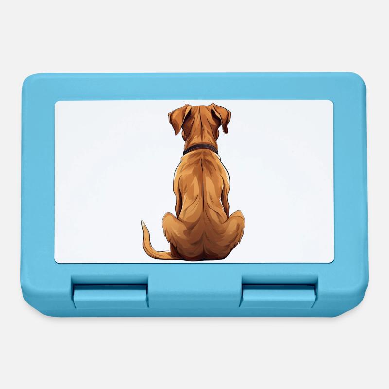 Rhodesian Ridgeback - Brotdose - Saphirblau