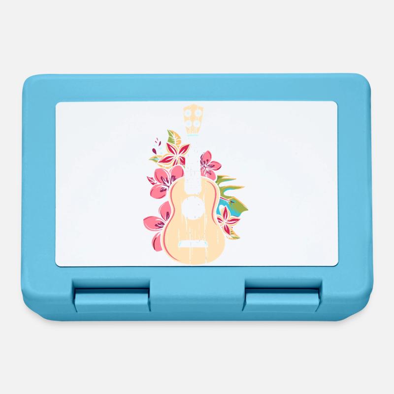Ukulele Cartoon - Lunchbox - sapphire blue