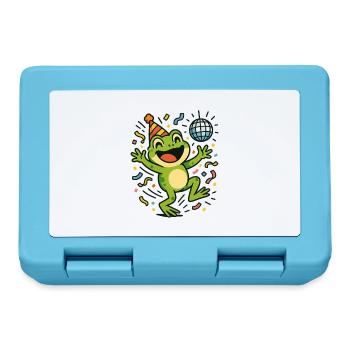 Party-Frosch - Brotdose - Saphirblau - Vorne