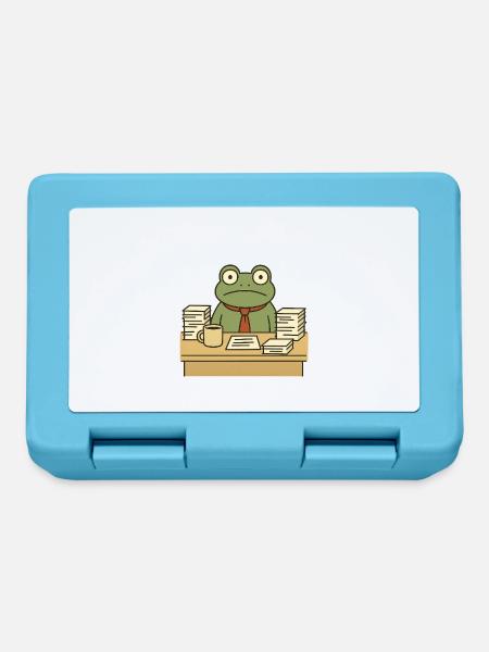 Business Frog - Lunchbox - sapphire blue