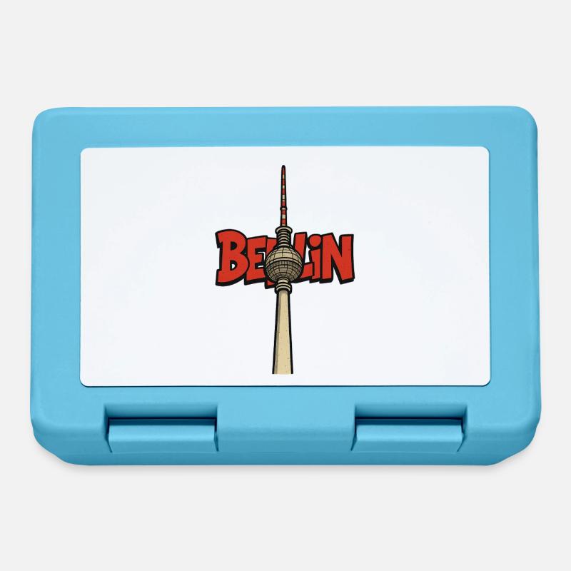 Berlin TV Tower Design - Lunchbox - sapphire blue