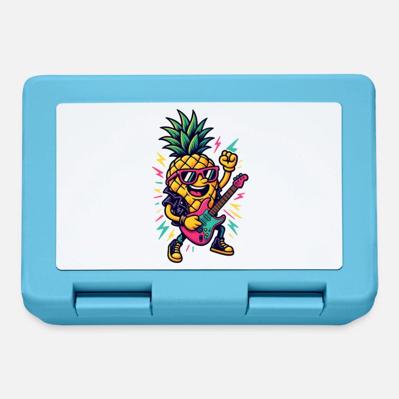 Musique Ananas - Boîte à goûter - bleu saphir