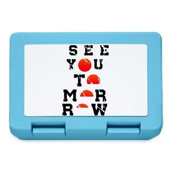 See You Tomorrow Inspiration Art Japon - Boîte à goûter - bleu saphir - Devant