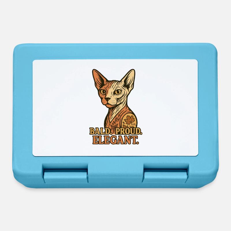 Sphynx Cat - Brotdose - Saphirblau