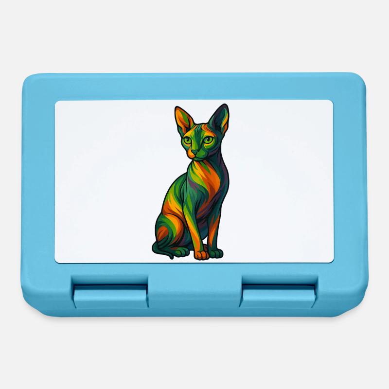 Le Sphynx - Boîte à goûter - bleu saphir