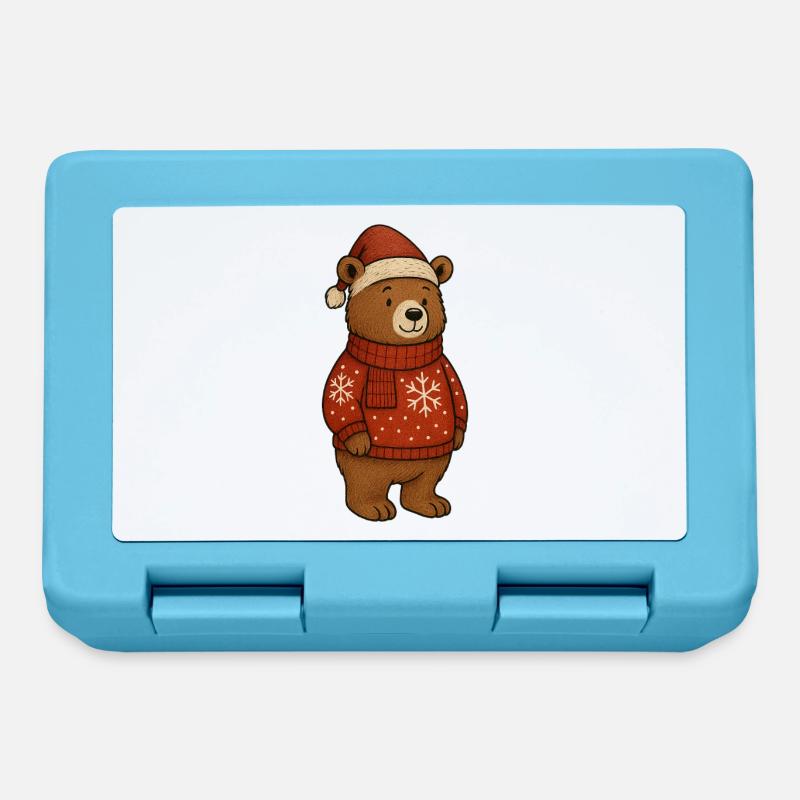 Baer_Weihnachten - Lunchbox - sapphire blue