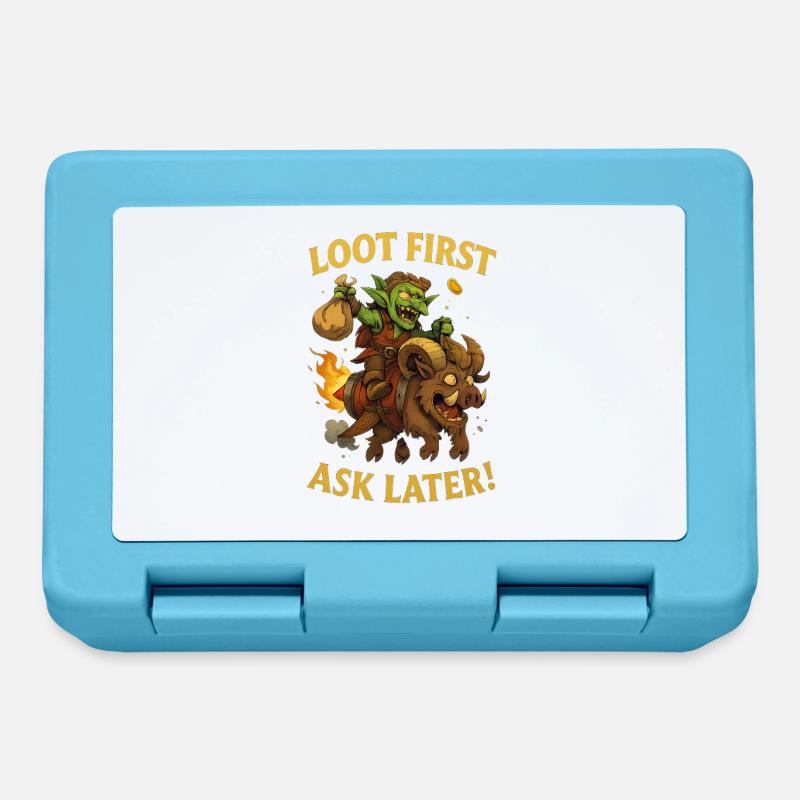 Loot First, Ask Later - Brotdose - Saphirblau