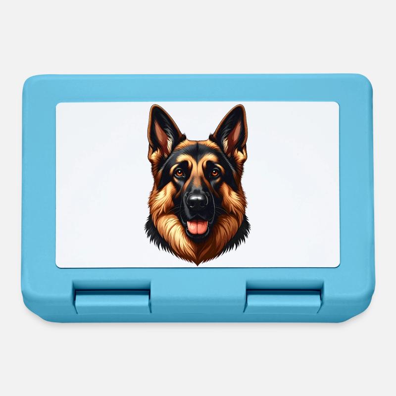 German Shepherd Dog - Lunchbox - sapphire blue